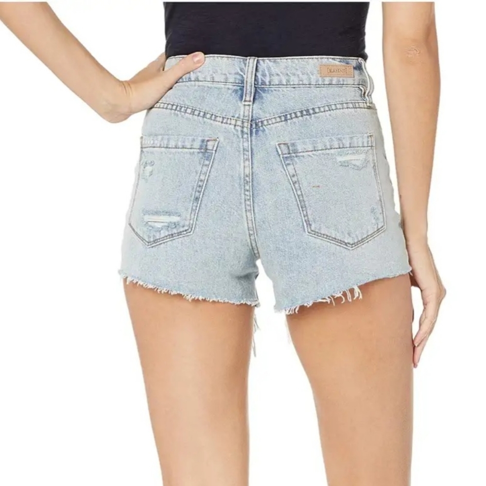 BlankNYC Barrow Distressed Cut-off Jean Shorts Vintage High Rise New - Picture 2 of 9